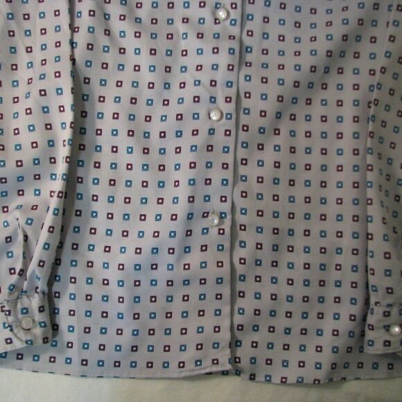Vintage Levi Strauss Diamond Polyester Disco Shirt - Picture 3 of 7
